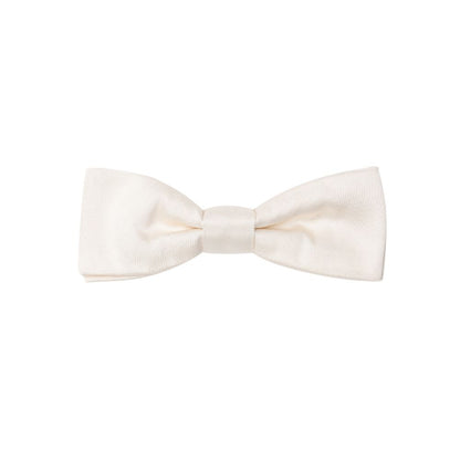White Silk Bowtie