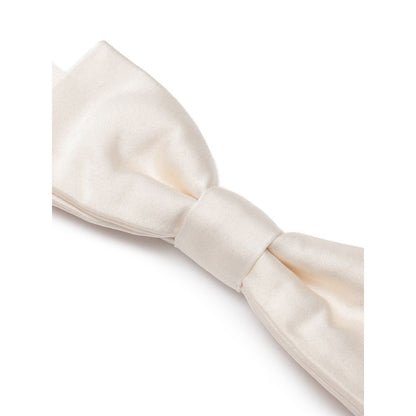 White Silk Bowtie