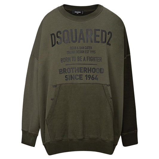 Green Cotton Sweatshirt