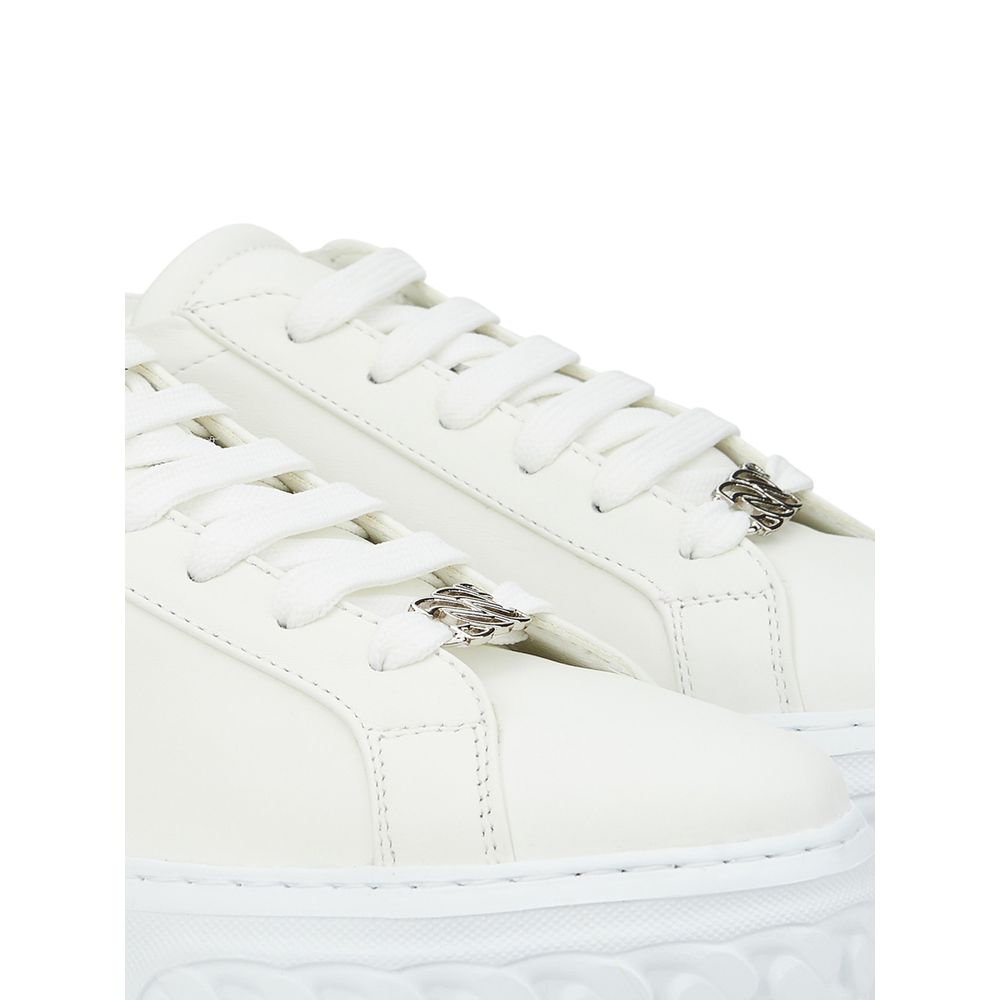 White Leather Athletic Sneakers