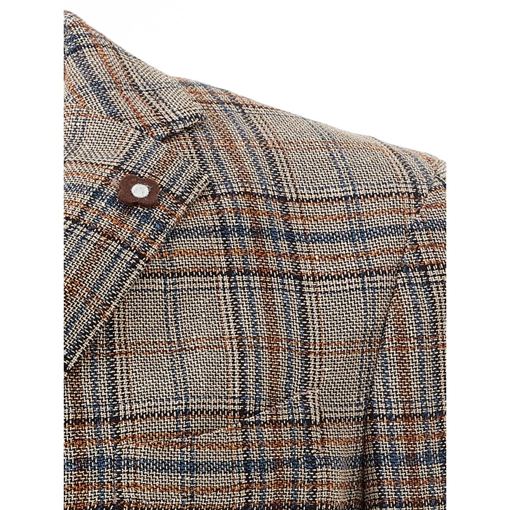 Multicolor Linen Blazer