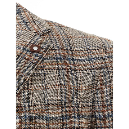 Multicolor Linen Blazer
