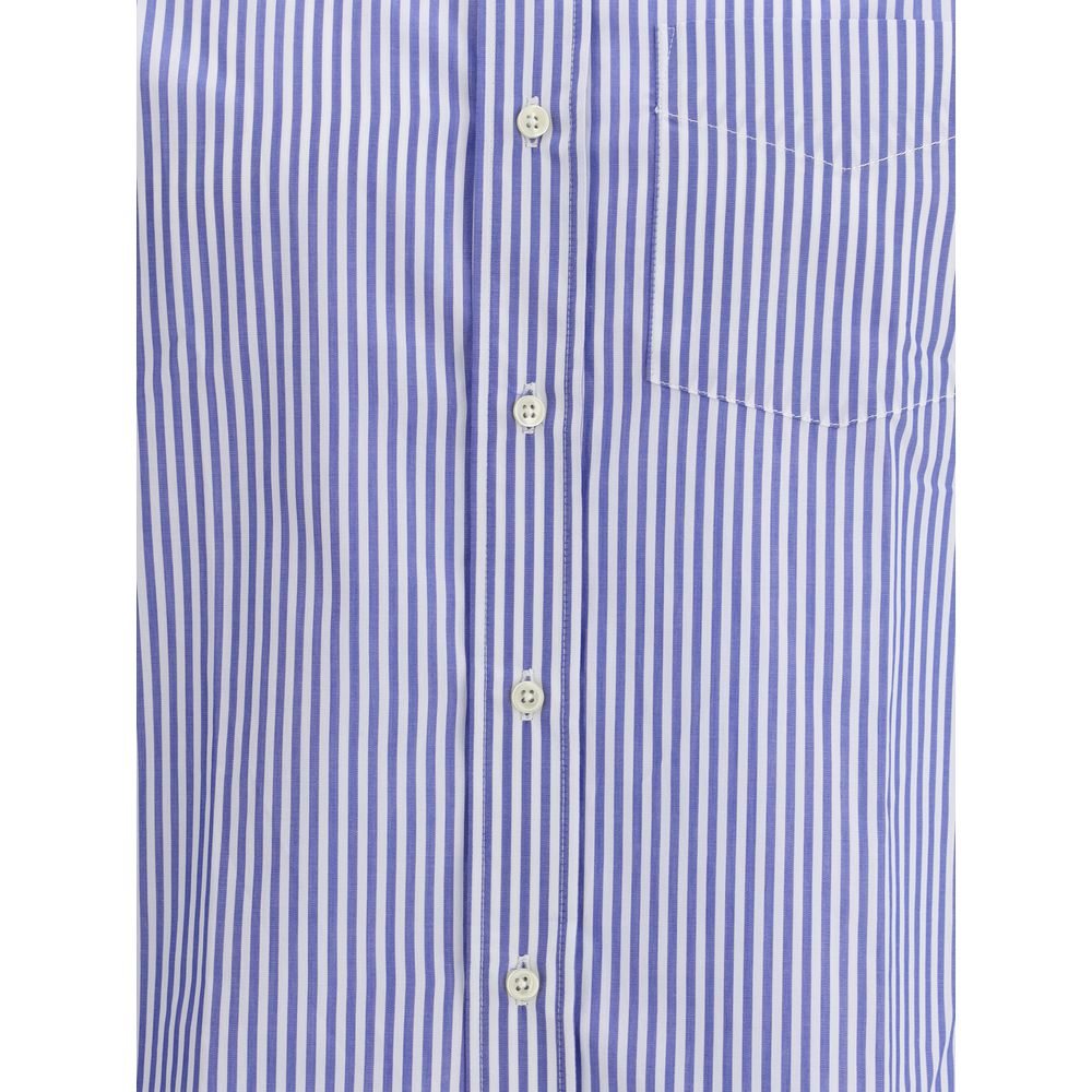 Blue Cotton Pattern Shirt