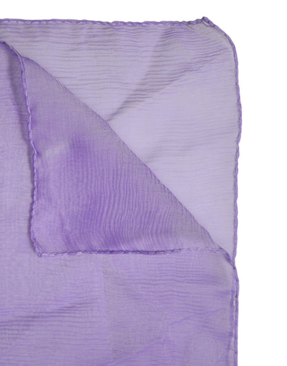 Purple Silk Rectangle Wrap Shawl Scarf
