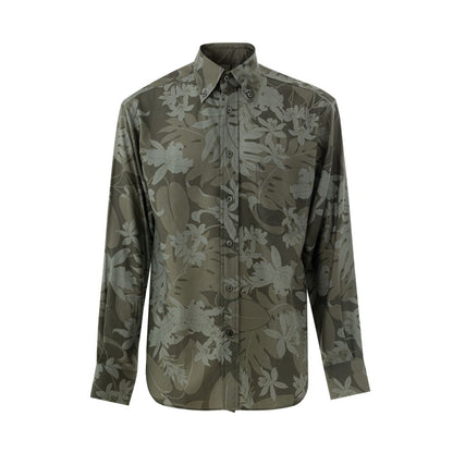 Green Lyocell Pattern Shirt