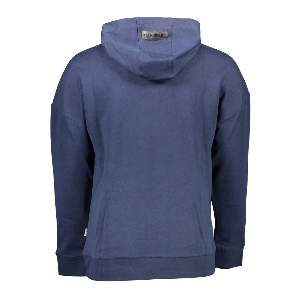 Blue Cotton Men's Hoodie