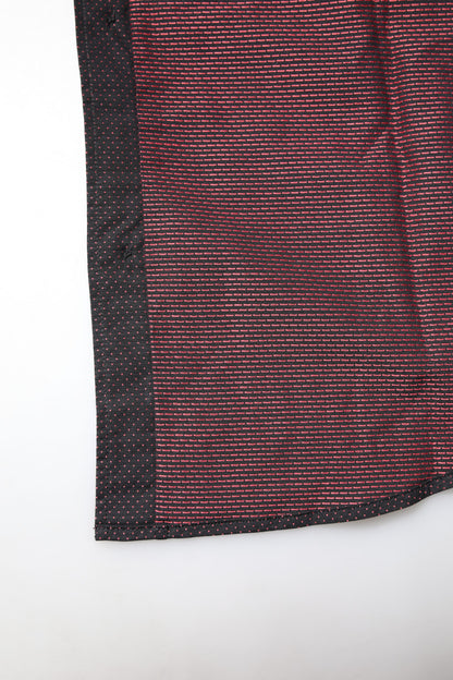 Maroon Jacquard Cotton GOLD Men Dress Shirt