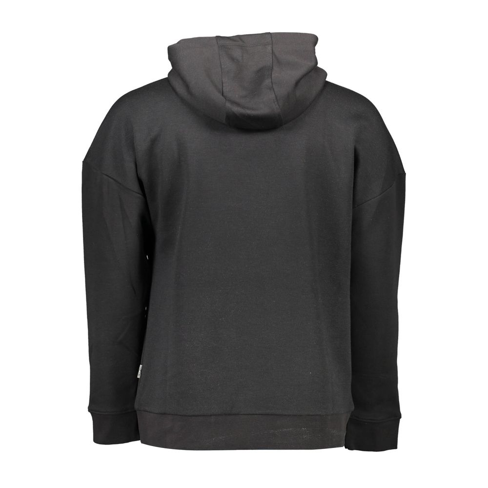 Black Cotton Men's Sweatshirt