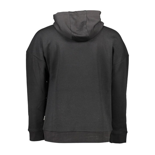 Black Cotton Men's Sweatshirt