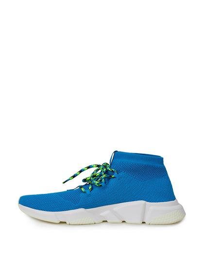 Blue Cotton Athletic Sneakers