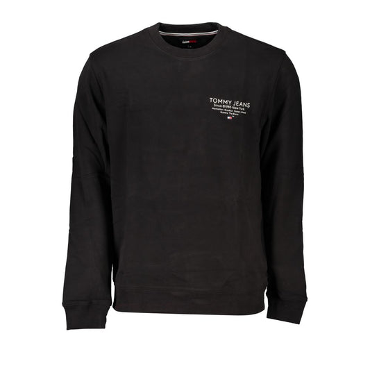 Black Cotton Men's Sweatshirt
