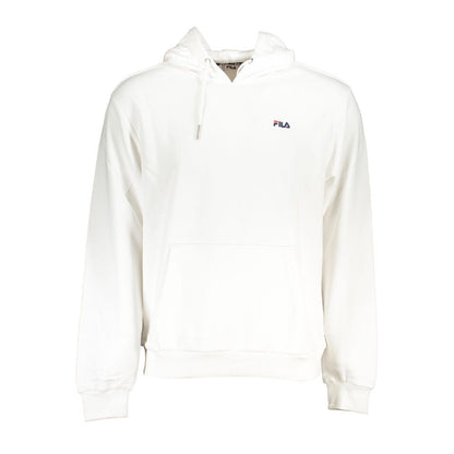 White Cotton Men's Hoodie