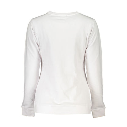 Bianco Cotton Women Sweatshirt