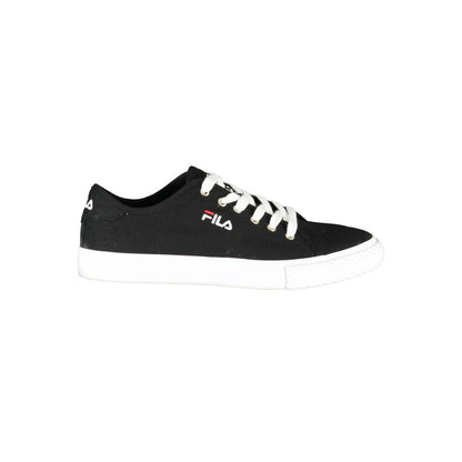 Black Polyester Mens Sneaker