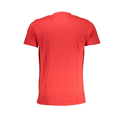 Red Cotton Men T-Shirt