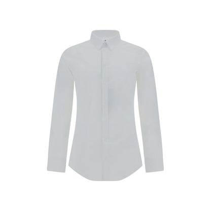 White Elastane Dress Shirt