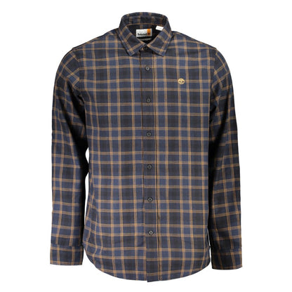Blue Cotton Men's Shirt