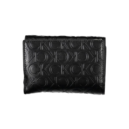 Black Polyurethane Women Wallet