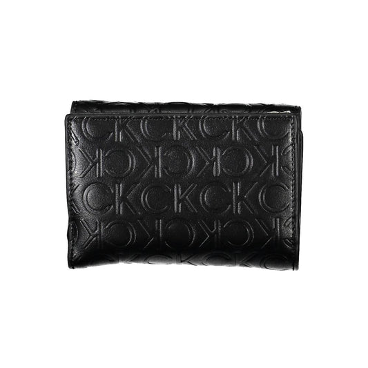Black Polyurethane Women Wallet