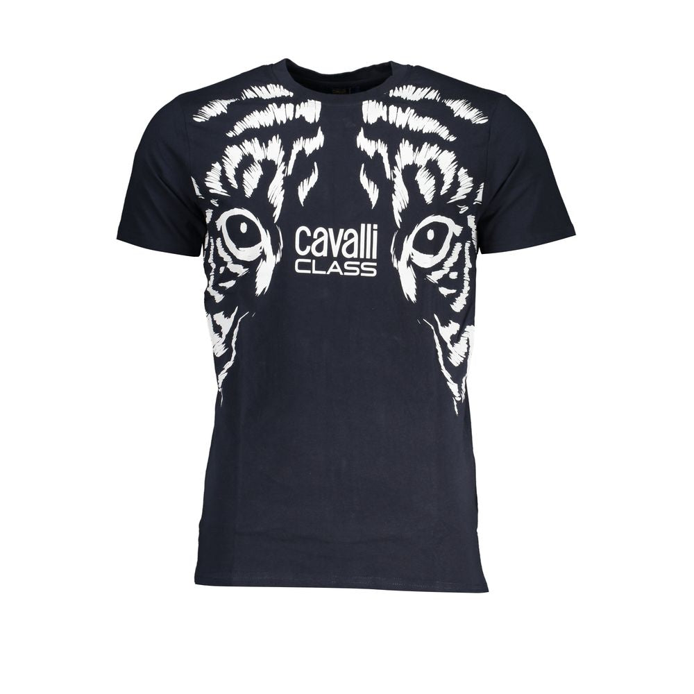 Blu Cotton Men T-Shirt