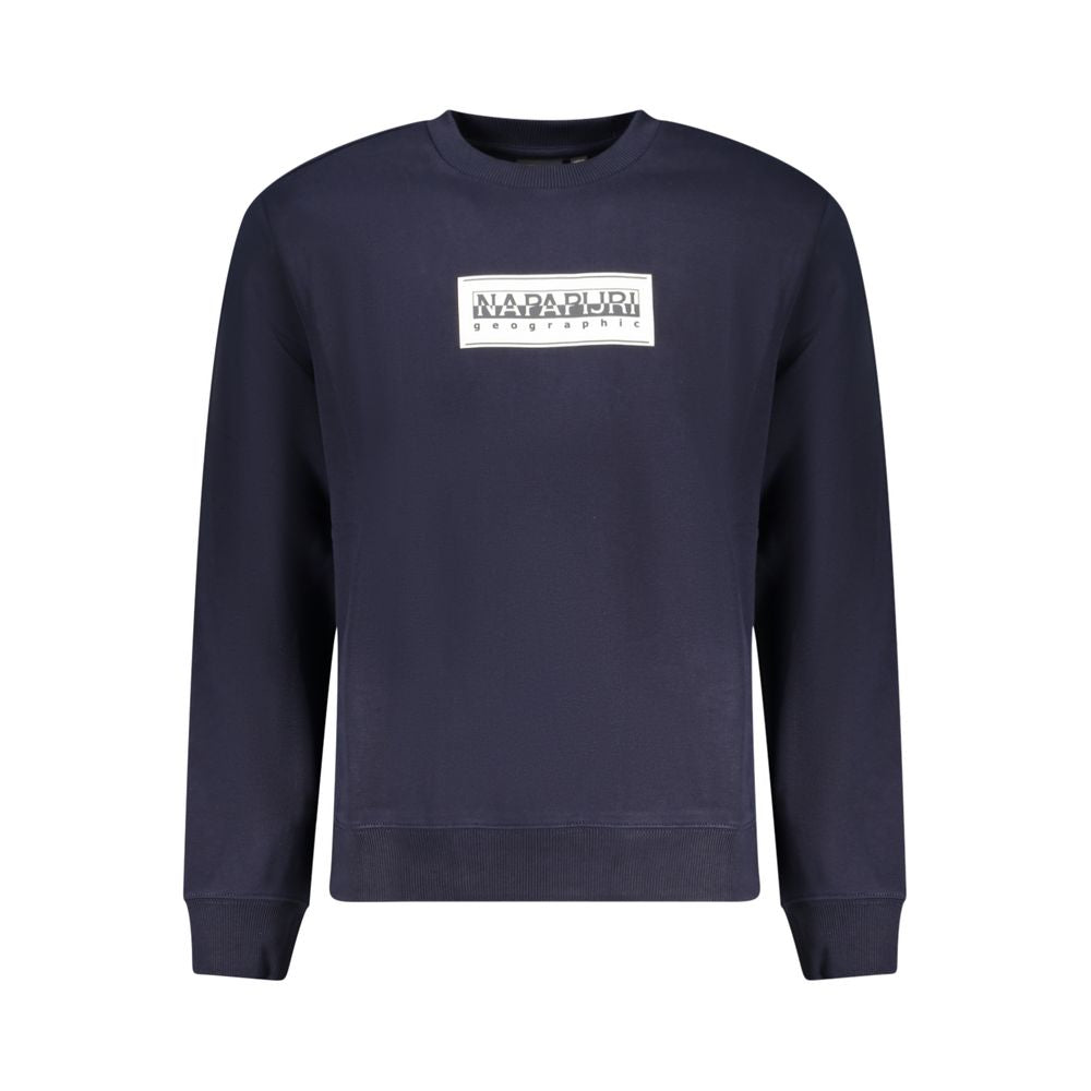 Blue Cotton Men's Sweatshirt