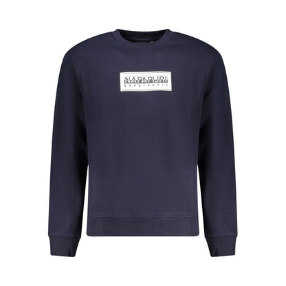 Blue Cotton Men's Sweatshirt