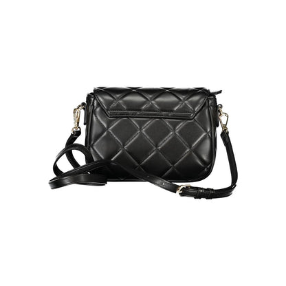 Black Polyurethane Women Handbag