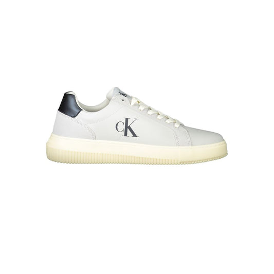 White Polyurethane Men's Sneaker