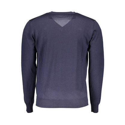 Blue Wool Men's Sweater