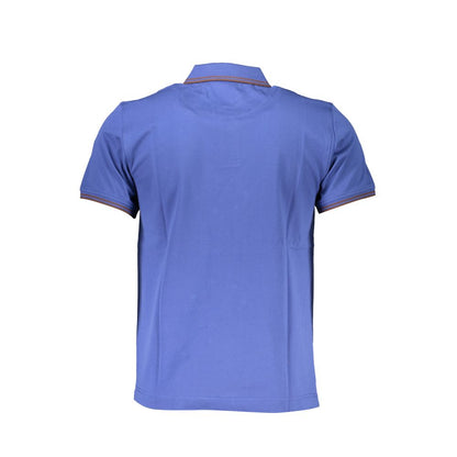 Blu Cotton Men Polo Shirt