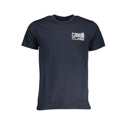 Blue Cotton Men T-Shirt