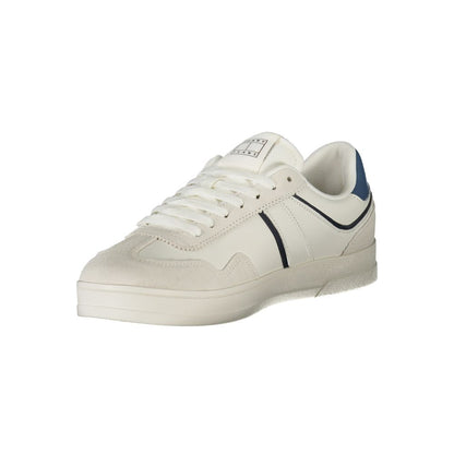 White Polyurethane Men's Sneaker