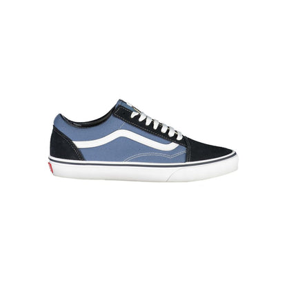 Blue Polyester Men's Sneaker