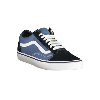Blue Polyester Men's Sneaker