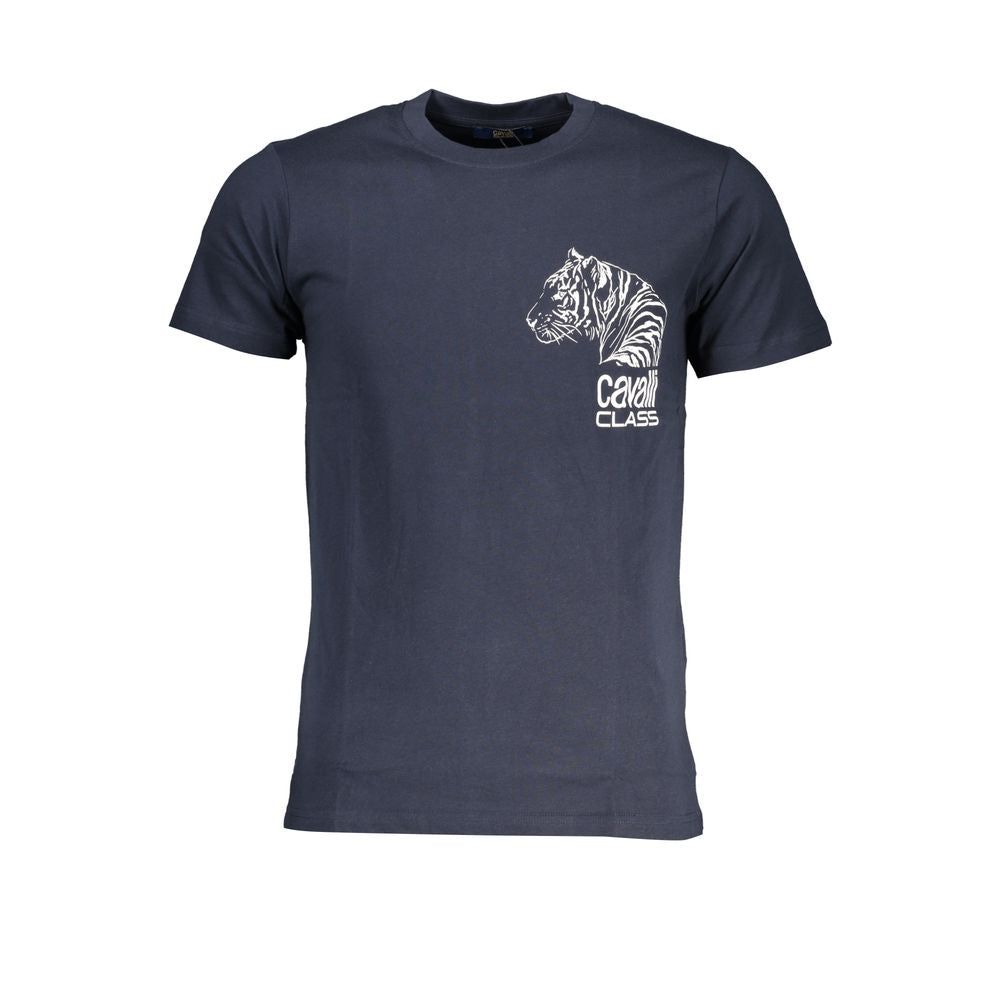 Blu Cotton Men T-Shirt