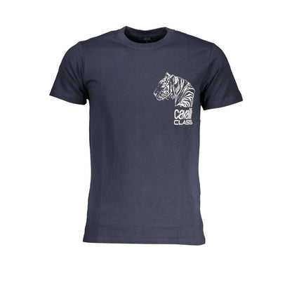 Blu Cotton Men T-Shirt