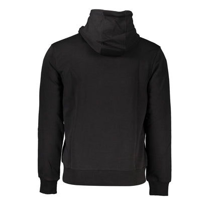 Black Cotton Men's Sweatshirt