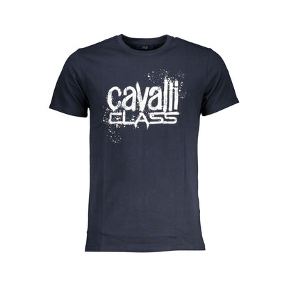 Blu Cotton Men T-Shirt