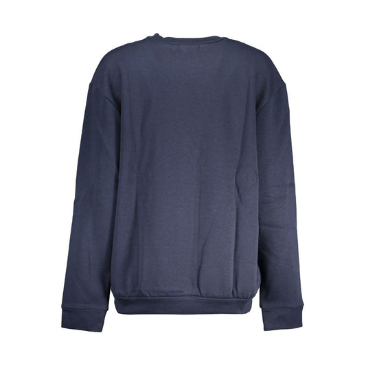 Blue Polyester Women Sweatshirt