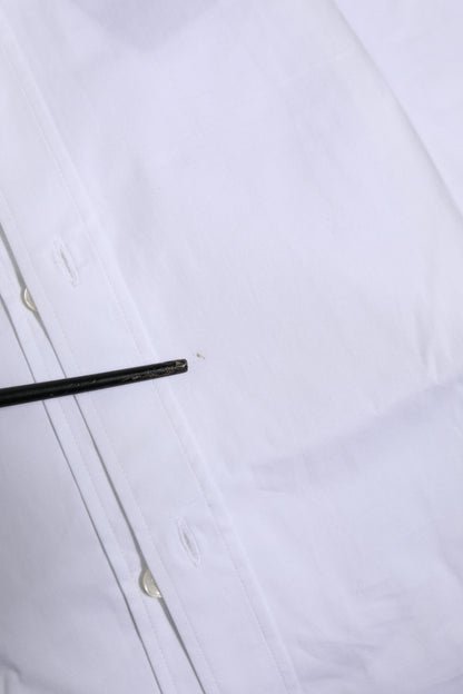 White Cotton GOLD Long Sleeves Formal Shirt