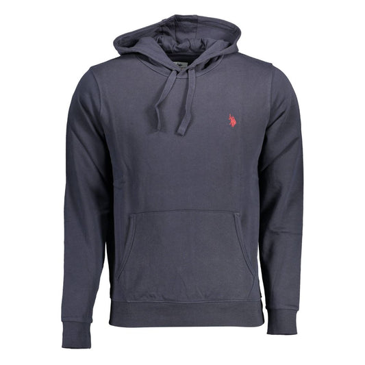 Blue Cotton Men Sweatshirt