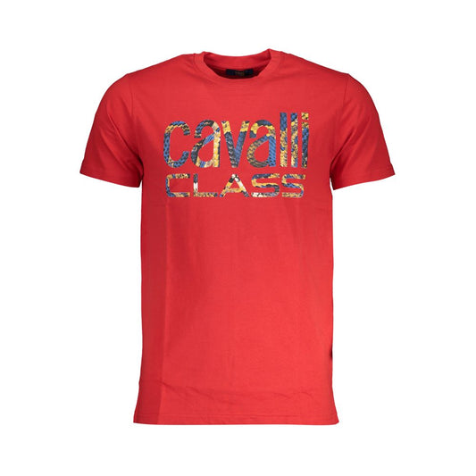Red Cotton Men T-Shirt