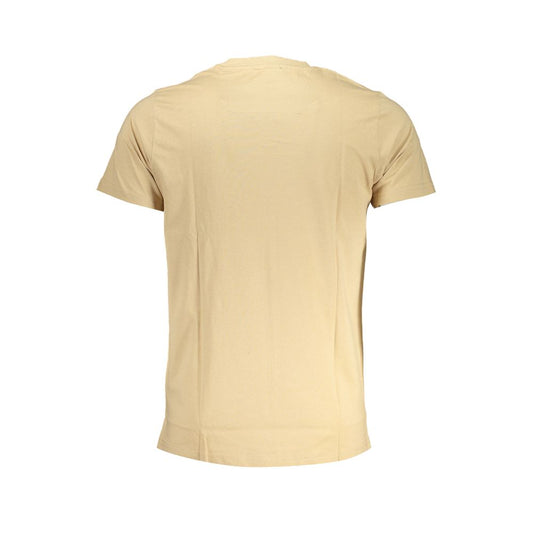 Beige Cotton Men's T-Shirt