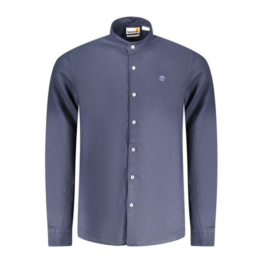 Blue Linen Men Shirt