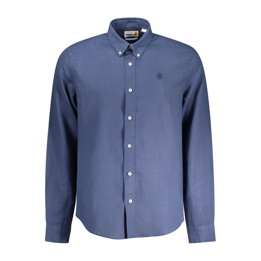 Blu Linen Men Shirt