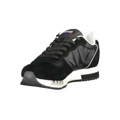 Black Polyurethane Men's Sneaker