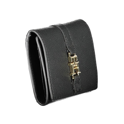 Black Polyurethane Women Wallet