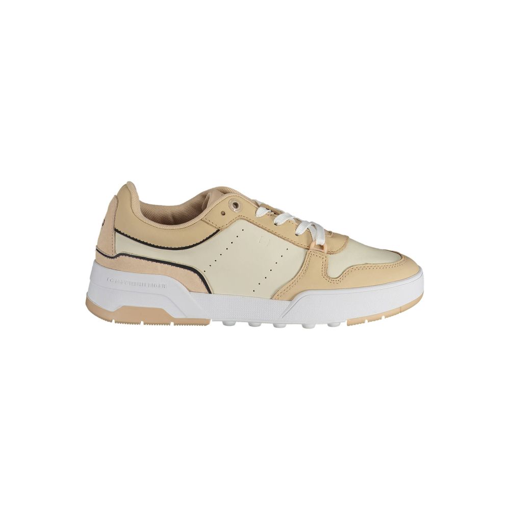 Beige Polyester Women Sneaker