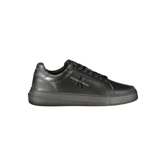 Black Leather Men Sneaker