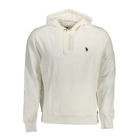 White Cotton Men's Hoodie